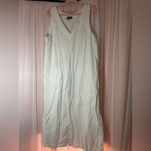 DKNY White Linen Dress